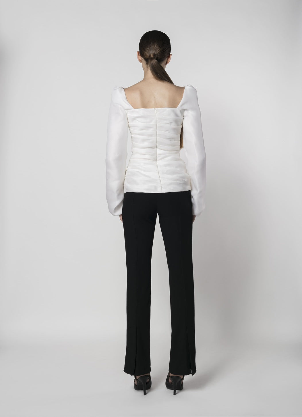 SILK GAZAR PLEATED TOP